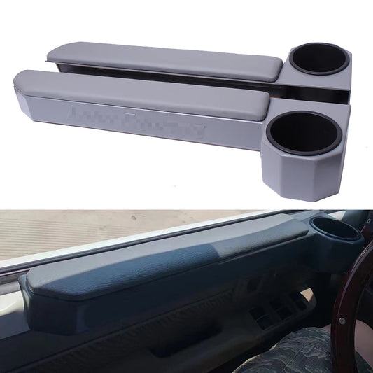 Car Door Armrest Cup Holder Storage Console For Toyota Land Cruiser 70 Series LC70 75 76 78 79 FJ70 FJ78 FJ79 Accessories 2pcs