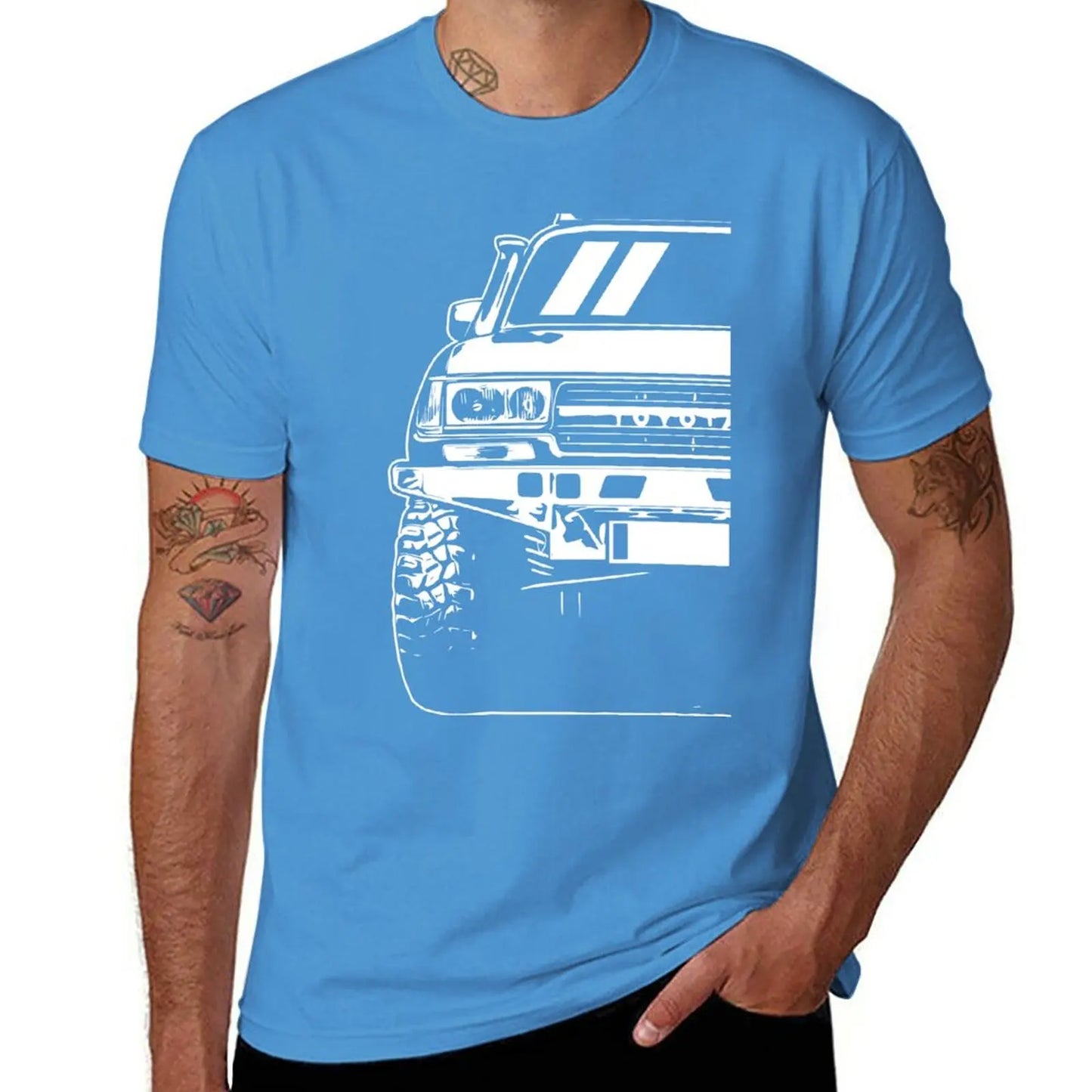 New Landcruiser - 80 Series - Classic Car Art T-Shirt customized t shirts anime clothes plain black t shirts men