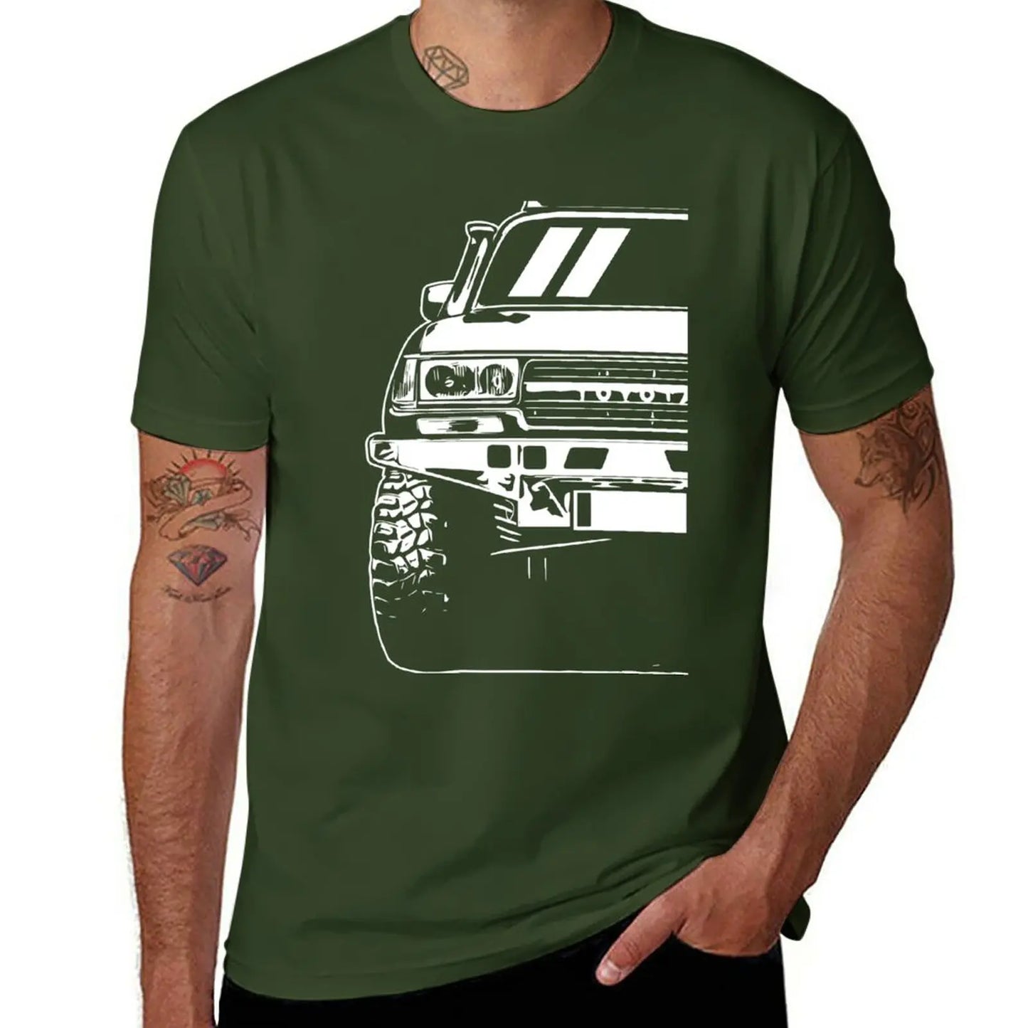 New Landcruiser - 80 Series - Classic Car Art T-Shirt customized t shirts anime clothes plain black t shirts men