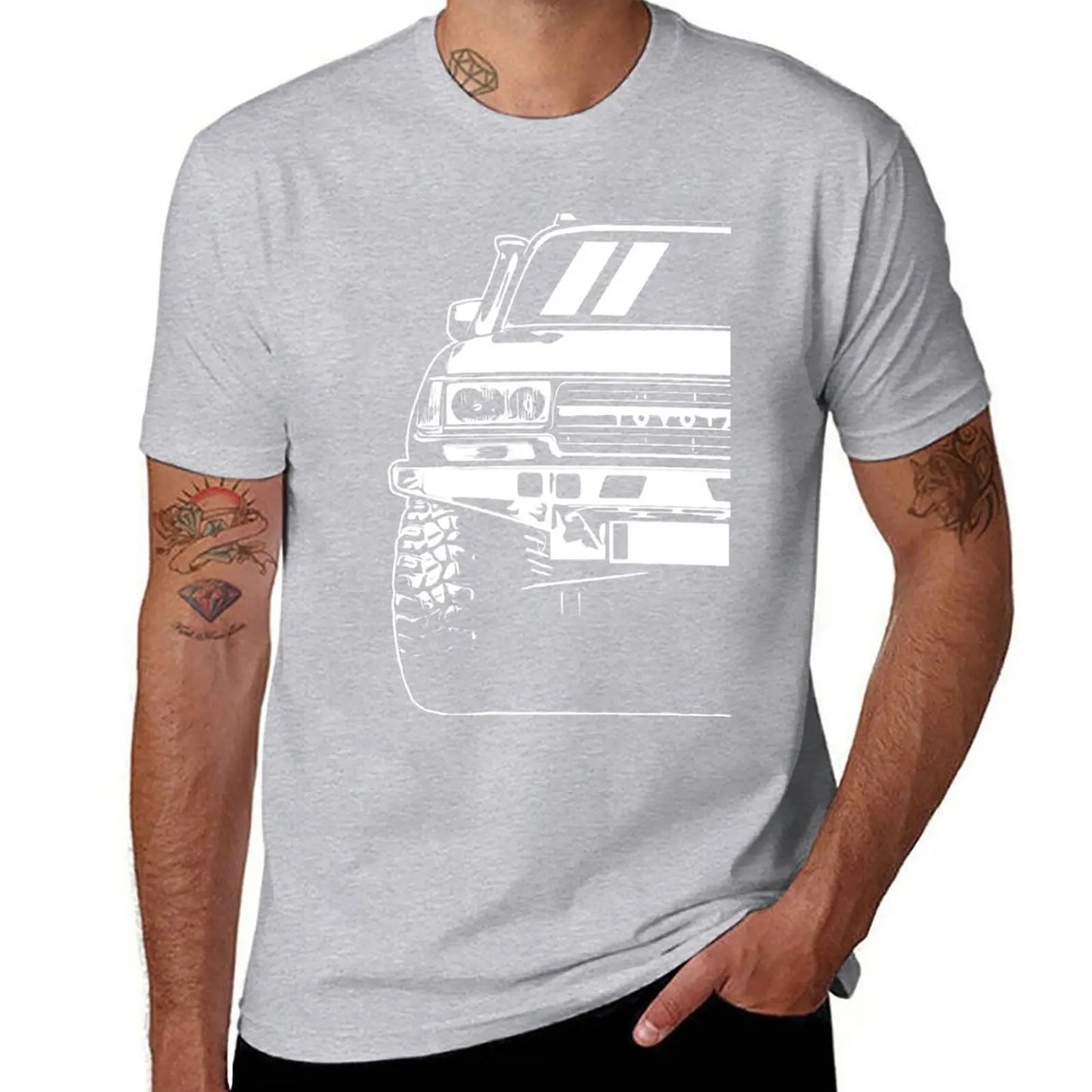 New Landcruiser - 80 Series - Classic Car Art T-Shirt customized t shirts anime clothes plain black t shirts men