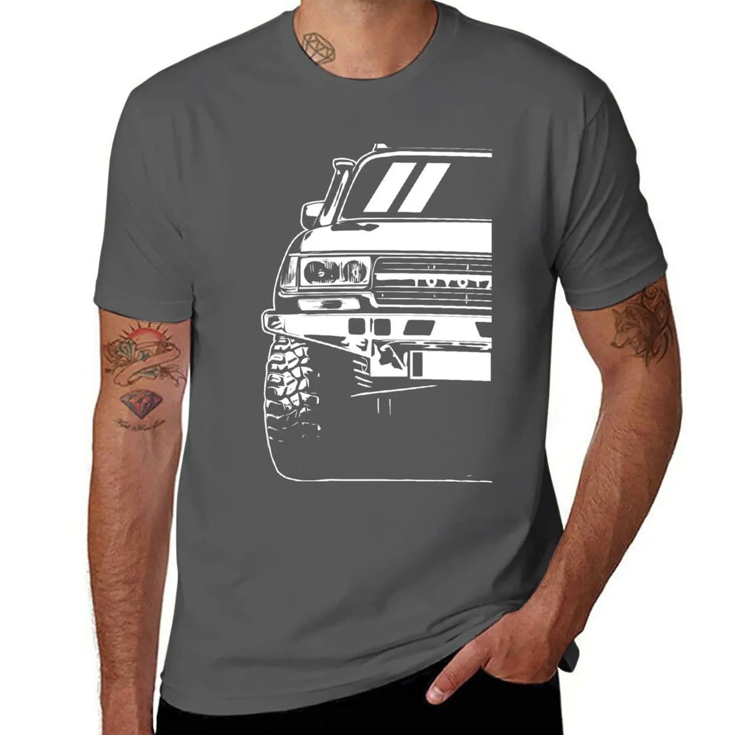 New Landcruiser - 80 Series - Classic Car Art T-Shirt customized t shirts anime clothes plain black t shirts men